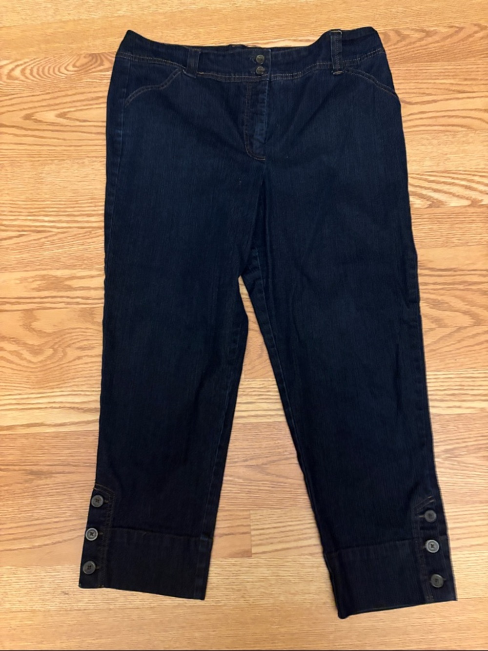 Charter Club Dark Blue Cropped Ankle Jeans